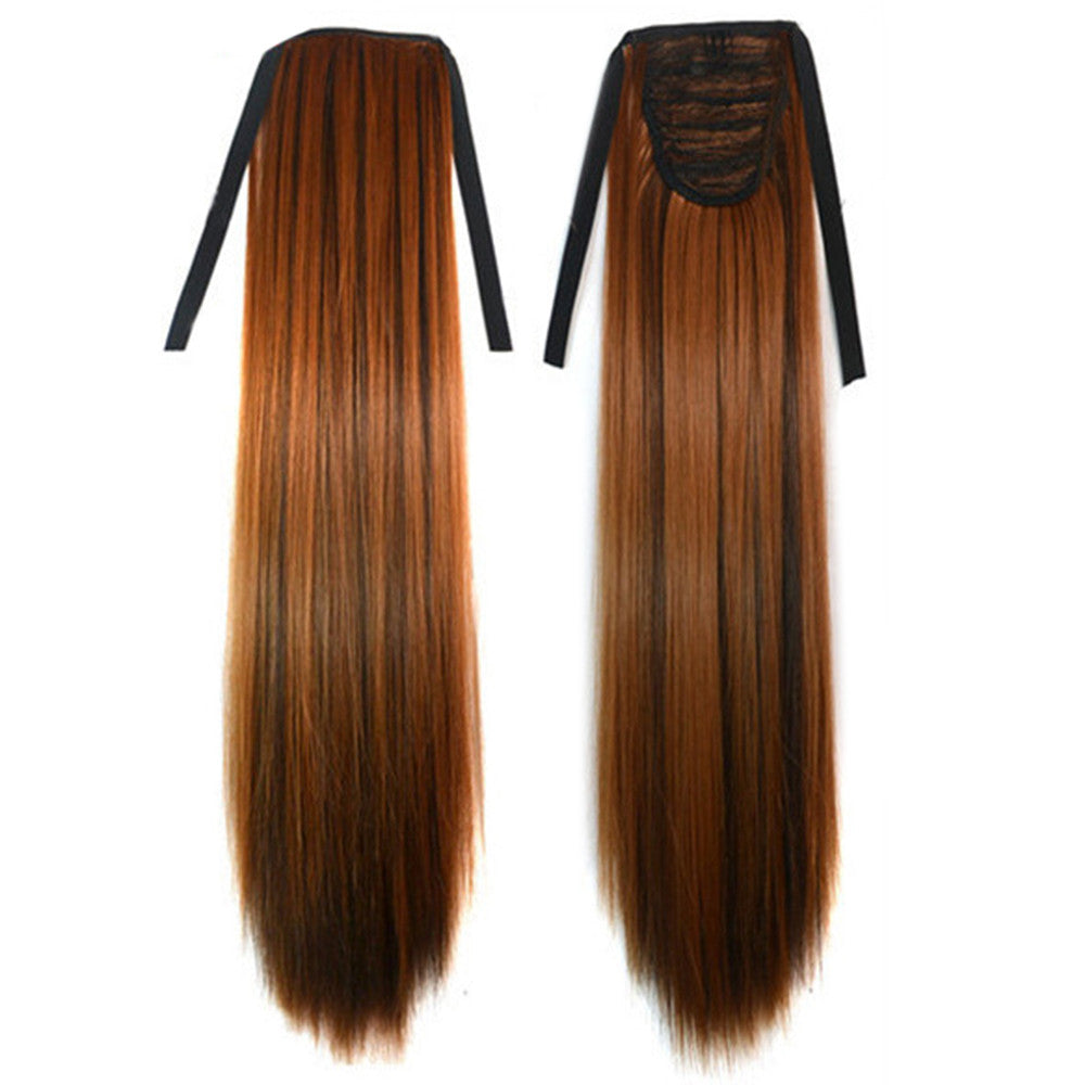 Long Straight Hair Lace-up Wig 27H4#
