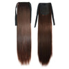 Long Straight Hair Lace-up Wig 2/33#dark brown