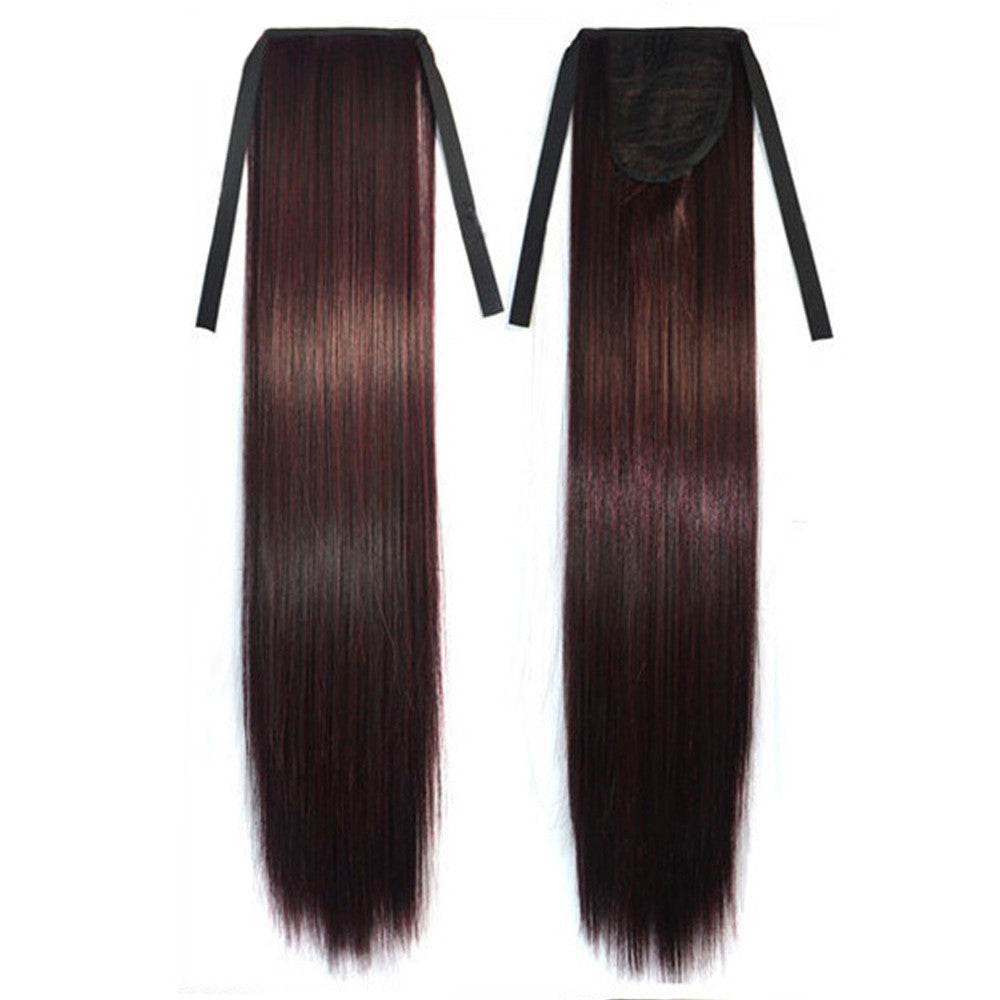 Long Straight Hair Lace-up Wig 33R#