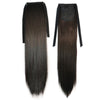 Long Straight Hair Lace-up Wig 4#dark brown