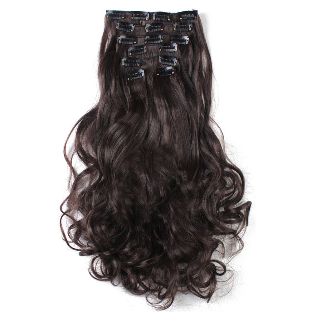 7pcs Suit Clips in Hair Extension Curled Wig Piece   6 - Mega Save Wholesale & Retail