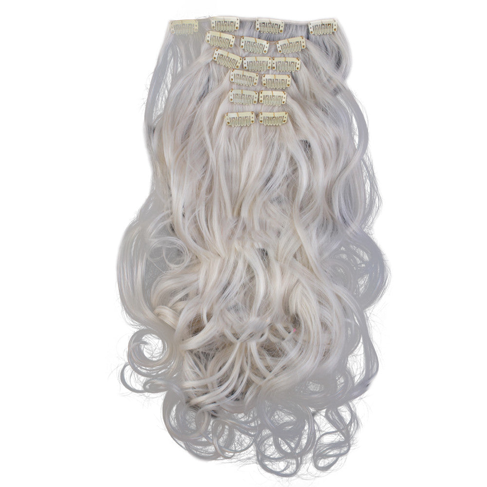 7pcs Suit Clips in Hair Extension Curled Wig Piece   60 - Mega Save Wholesale & Retail