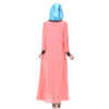 Muslim Chiffon Long Dress Sunday Clothes Robe  pink - Mega Save Wholesale & Retail - 3