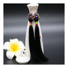 Vintage Bridal Wedding Long Tassel Ice Silk Earrings National Style Dancing   black - Mega Save Wholesale & Retail