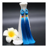 Vintage Bridal Wedding Long Tassel Ice Silk Earrings National Style Dancing   sky blue - Mega Save Wholesale & Retail