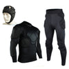 Long Sleeve Goalkeeper Clothes Elbow Pads Helmet Kneecaps   long pants 3pcs suit   M - Mega Save Wholesale & Retail - 1