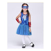 European Children Kid Girl Sleeveless with Gloves Pure Cotton Superman Cosplay Parent-child Dress Attire - Mega Save Wholesale & Retail