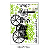 Plant Bicycle Removeable Wallpaper Wall Sticker - Mega Save Wholesale & Retail - 2
