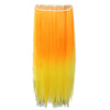 Gradient Ramp Five Cards Hair Extension Wig    orange to yellow - Mega Save Wholesale & Retail - 2