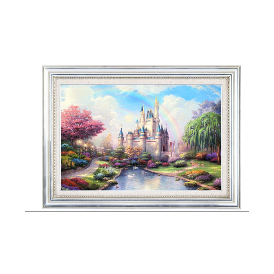 Diamond Cross Stitch Living Room Diamond Painting Full-jewelled Cartoon Landscape Dreamlike Castle Diamond Stitch Bedroom Dining Room Diamond Paste - Mega Save Wholesale & Retail