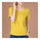 Summer Literary T-shirt All-match Splicing   ginger   M - Mega Save Wholesale & Retail