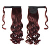 Magic Tape Long Curled Hair Extension Wig    wine red K06-2M118#