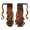 Magic Tape Long Curled Hair Extension Wig    light coffeeK06-30#