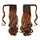 Magic Tape Long Curled Hair Extension Wig    light coffeeK06-30#