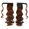 Magic Tape Long Curled Hair Extension Wig    light brown K06-2M30#