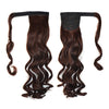 Magic Tape Long Curled Hair Extension Wig    dark coffee K06-33#