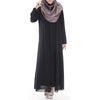 Muslim Robe Sunday Clothes Long Sleeve Dress  black - Mega Save Wholesale & Retail - 1