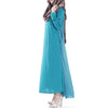 Muslim Robe Sunday Clothes Long Sleeve Dress   sky blue - Mega Save Wholesale & Retail - 2