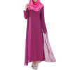 Muslim Robe Sunday Clothes Long Sleeve Dress   purple - Mega Save Wholesale & Retail - 1