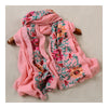 Embroidery Scarf Woman National Style Tippet   pink - Mega Save Wholesale & Retail