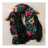 Embroidery Scarf Woman National Style Tippet   black - Mega Save Wholesale & Retail