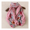 Embroidery Scarf Woman National Style Tippet   rubber pink - Mega Save Wholesale & Retail