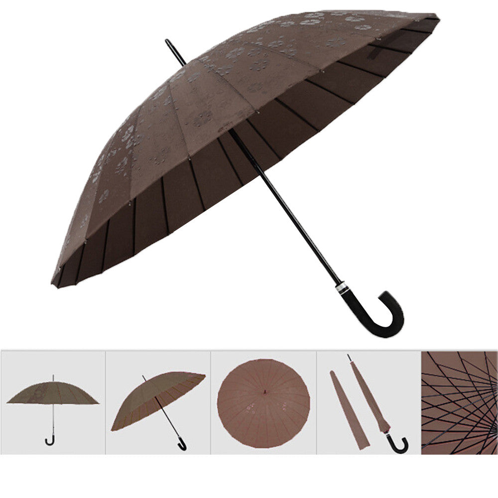 Fashion umbrella Water Activated Flower appeared once wet Windproof Princess Novelty Umbrella Black - Mega Save Wholesale & Retail - 3
