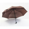 Pure Colour Folding Umbrella Compact Light weight Anti-UV Rain Sun Umbrella Black - Mega Save Wholesale & Retail - 2
