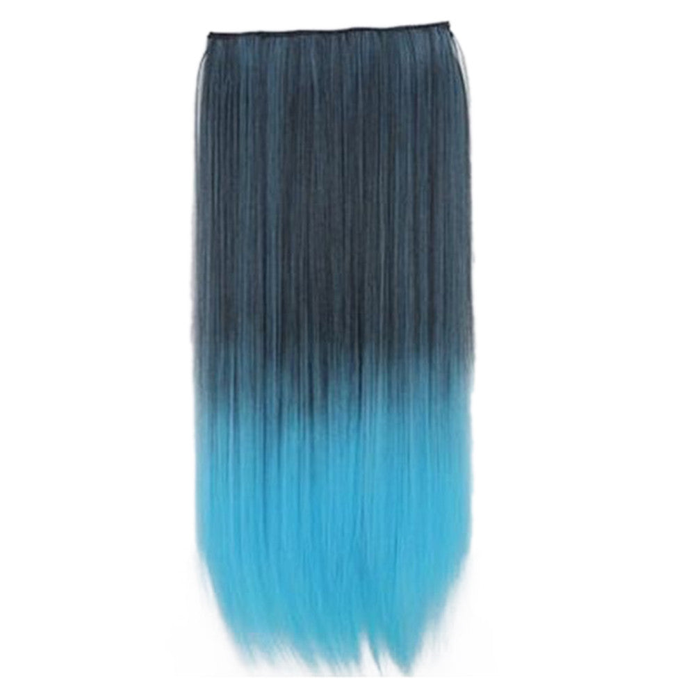 Wholesale Gradient color wig piece hair extension piece 5 animation clip hair piece wig Europe and America selling female cosplaya    4#