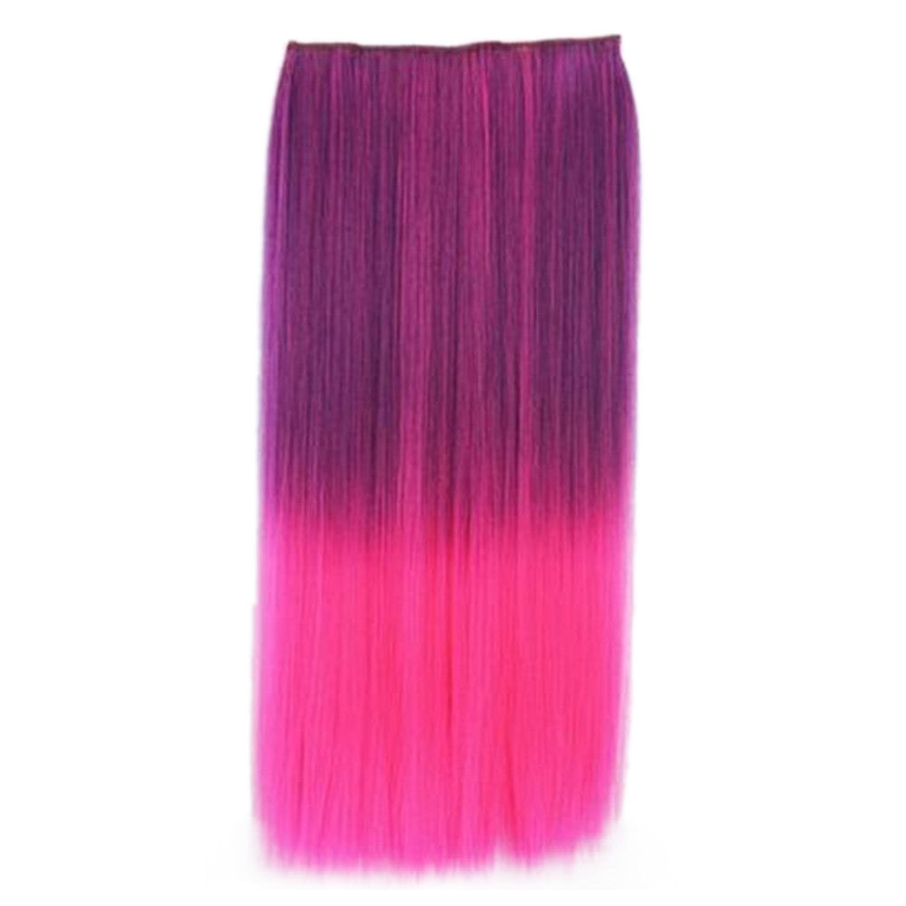 Wholesale Gradient color wig piece hair extension piece 5 animation clip hair piece wig Europe and America selling female cosplaya    6#