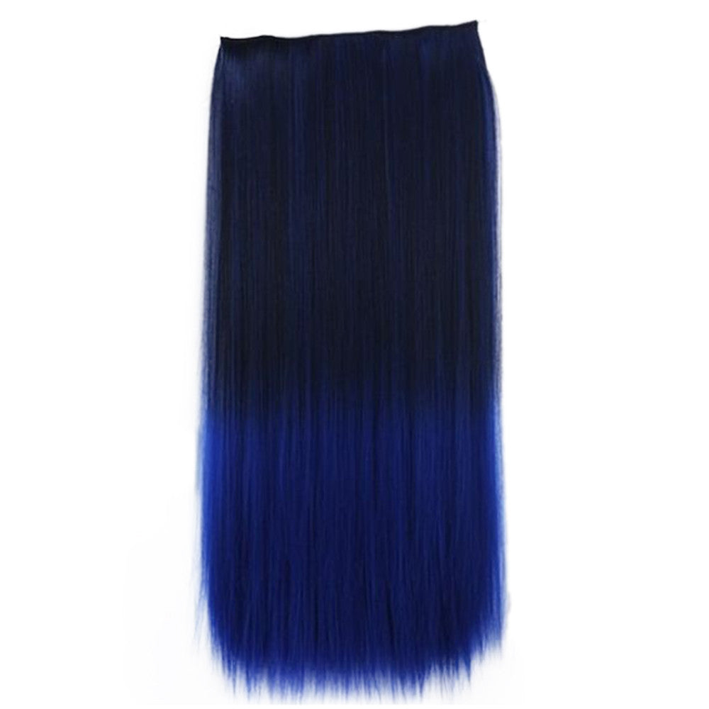 Wholesale Gradient color wig piece hair extension piece 5 animation clip hair piece wig Europe and America selling female cosplaya    9#