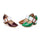 Middle Heel Women Thin Shoes Buckle Low-cut Plus Size   green - Mega Save Wholesale & Retail - 2