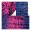 Kintted Wool Scarf Gradient Hemp Flower   red blue - Mega Save Wholesale & Retail - 2