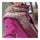 Kintted Wool Scarf Gradient Hemp Flower   wine red - Mega Save Wholesale & Retail - 3