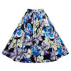 Hepburn Style Vintage Bubble Skirt A-line Pleated Skirt   blue    S - Mega Save Wholesale & Retail - 1