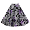 Hepburn Style Vintage Bubble Skirt A-line Pleated Skirt   purple    S - Mega Save Wholesale & Retail - 1