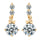 Ear Studs Single-breasted Pave Setting Zircon Ear Accessories    gold plated white zircon - Mega Save Wholesale & Retail - 1