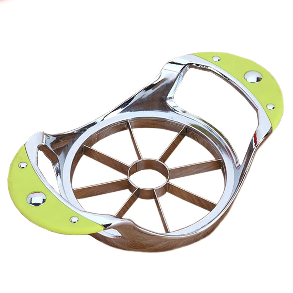 Artifact cut fruit apple slicer Cesi melon fruit knife stainless steel split corer large multifunctional cut     APPLE GREEN EIGHTH LARGE - Mega Save Wholesale & Retail - 1