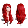 27.5" 70cm Long Wavy Curly Cosplay Fashion Mermaid Fantasy Wig heat resistant  bright red - Mega Save Wholesale & Retail