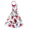 Woman Round Collar Printing Dress Slim Sleeveless   S - Mega Save Wholesale & Retail - 2