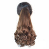 Lace-up Wig Horsetail Short Pear Hot    light brown 140-2M30# - Mega Save Wholesale & Retail - 1