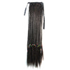 Manual Small Braids Horsetail Bohemian Style Wig natural black