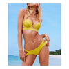 Swimwear Swimsuit Pure Color Push-Ups Women Sexy Bikini  yellow  S - Mega Save Wholesale & Retail