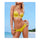 Swimwear Swimsuit Pure Color Push-Ups Women Sexy Bikini  yellow  S - Mega Save Wholesale & Retail