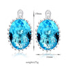 Super Big Blur Zircon Earrings - Mega Save Wholesale & Retail - 4