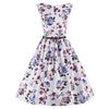 Woman Slim Sleeveless Dress Printing A-line Skirt   S - Mega Save Wholesale & Retail - 1