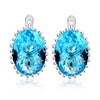 Super Big Blur Zircon Earrings - Mega Save Wholesale & Retail - 1