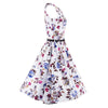 Woman Slim Sleeveless Dress Printing A-line Skirt   S - Mega Save Wholesale & Retail - 2