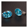 Super Big Blur Zircon Earrings - Mega Save Wholesale & Retail - 2