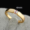 Zircon Ring 18K Gold Plated   yellow gold plated 5.25#